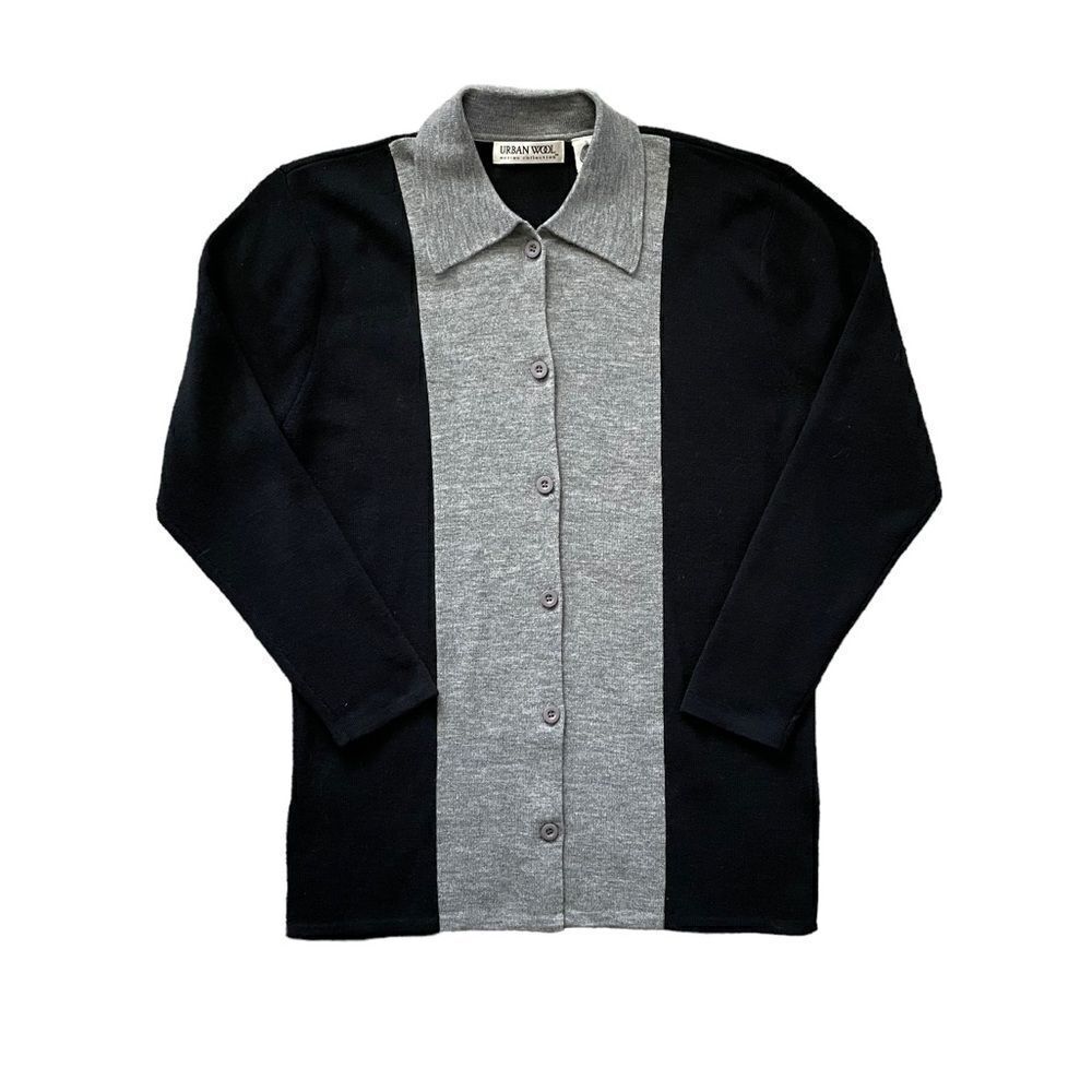 NWOT URBAN WOOL Merino Collection Gray and Black Size Small